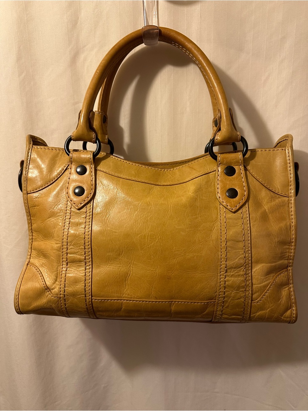 Frye Melissa Leather Satchel Handbag